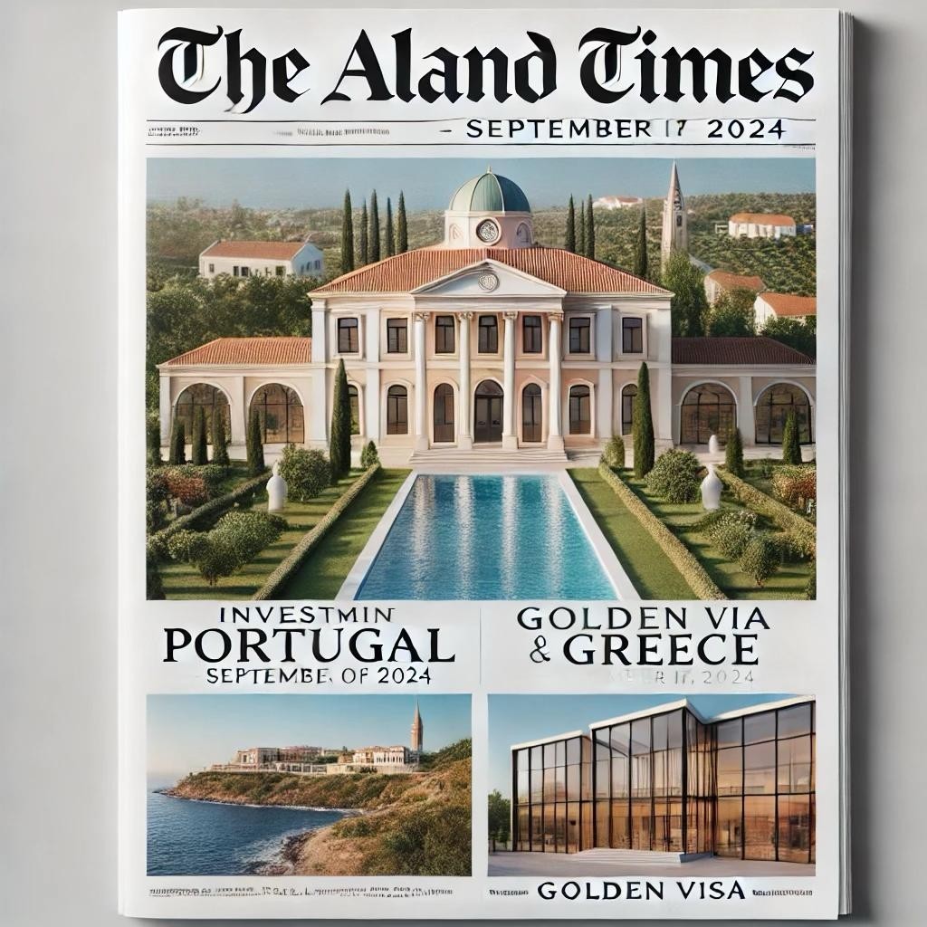 The ALand Times - September 3, 2024: Investment Opportunities in Portugal and Greece Linked to Golden Visa